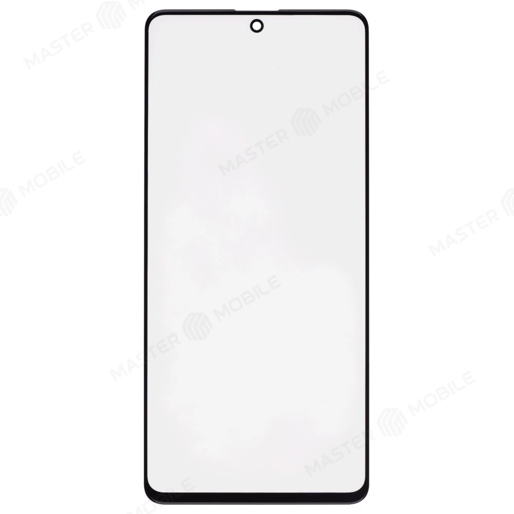 Стекло модуля для Samsung A715 Galaxy A71 / M515 Galaxy M51 / N770 Galaxy Note 10 Lite + OCA (черный) (Premium) фото №1