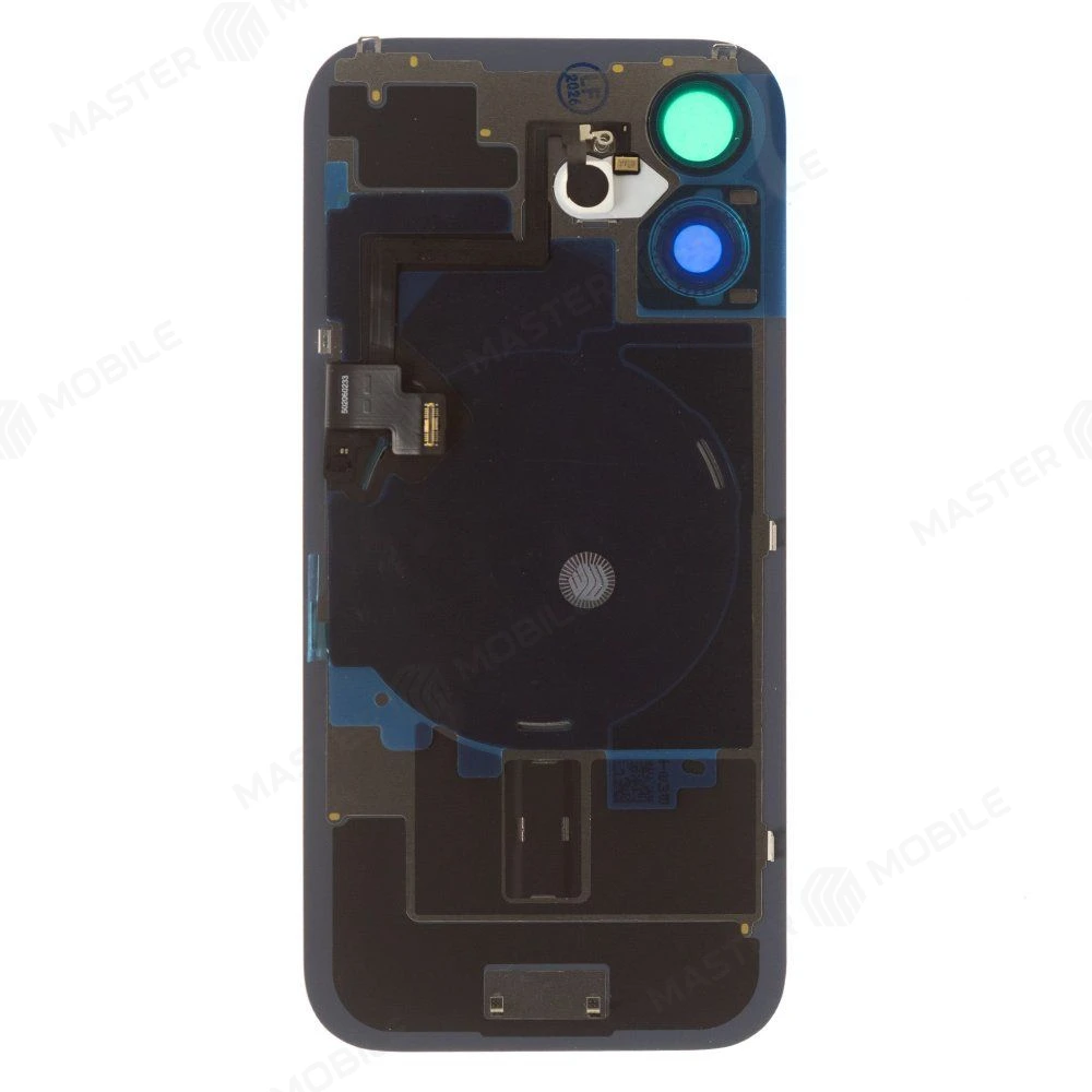 Задняя крышка для Apple iPhone 16 (черный) (в сборе со стеклом камеры и шлейфом) (Premium)  фото №2