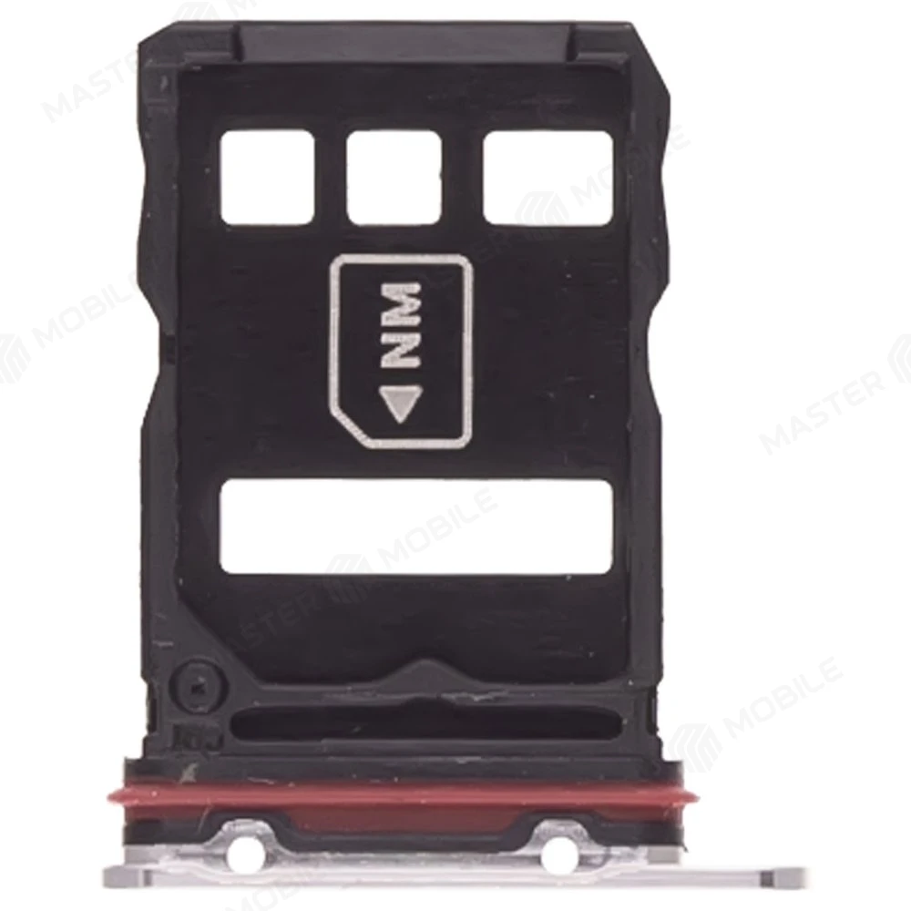 Держатель сим-карты для Huawei P50 (ABR-LX9) (серебристый) фото №2