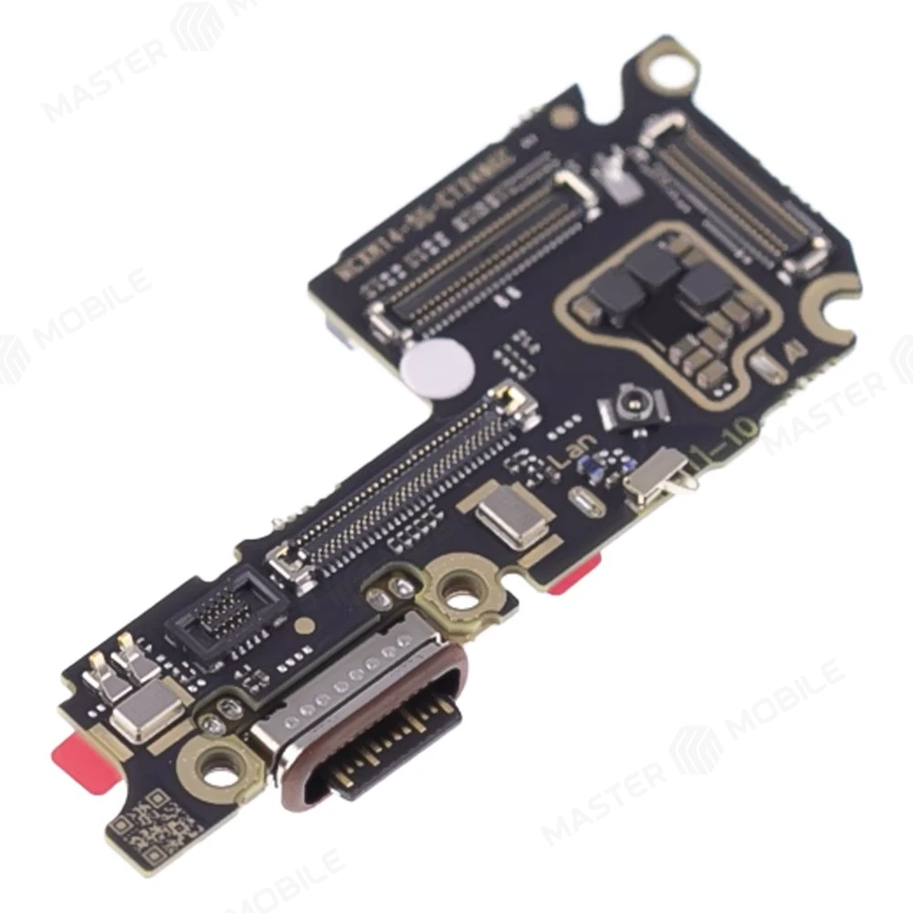 Нижняя плата для Xiaomi 14 (23127PN0CG) с комп. + разъем зарядки + микрофон фото №3