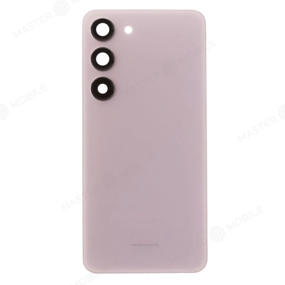 Задняя крышка для Samsung S911 Galaxy S23 (розовый) (в сборе со стеклом камеры) (ORIG100)