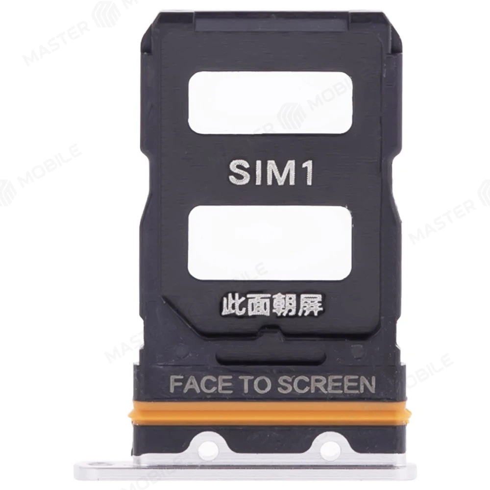 Держатель сим-карты для Xiaomi 12 (2201123G) / 12X (2112123AG) (серебристый)