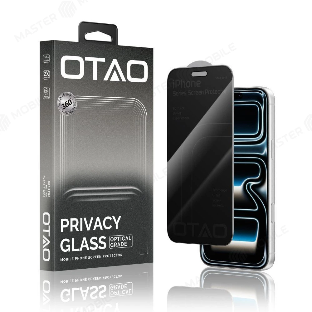 Защитное стекло OTAO 360° Privacy для Apple iPhone 17 Pro Max / iPhone 18 Pro Max (антишпион) 