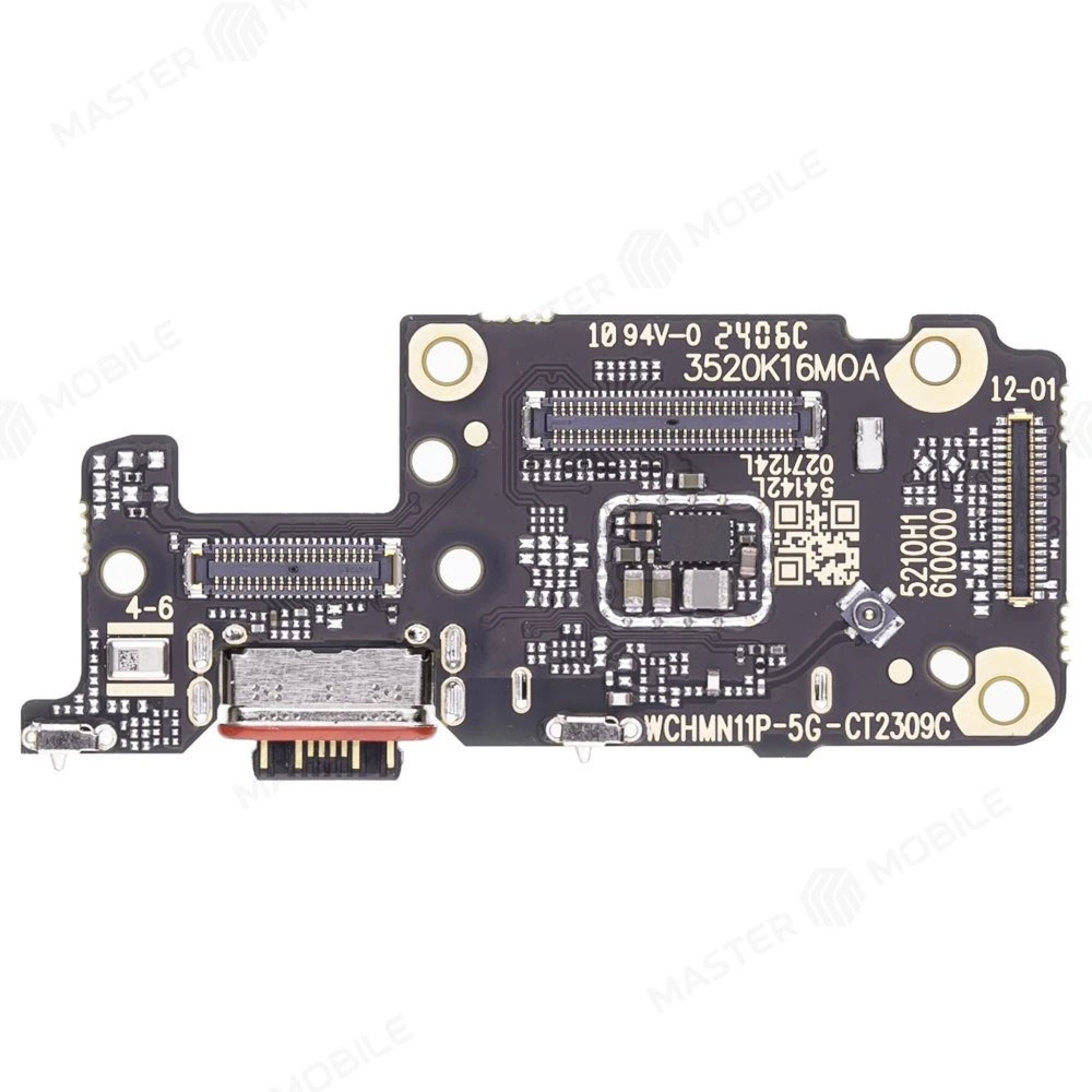 Нижняя плата для Xiaomi Redmi Note 11 Pro+ 5G (21091116UG) с комп. + разъем зарядки + микрофон  фото №1