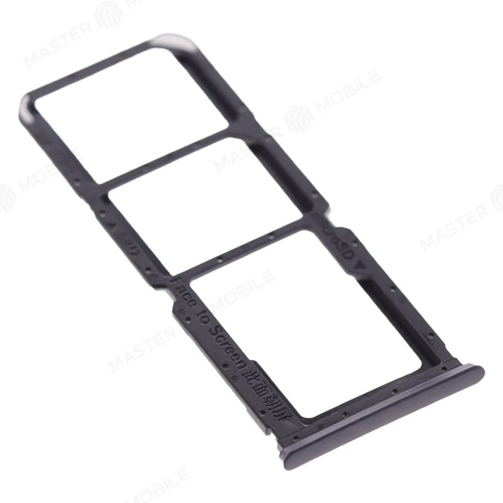 Держатель сим-карты для OPPO A54 4G (CPH2239) (черный) фото №3