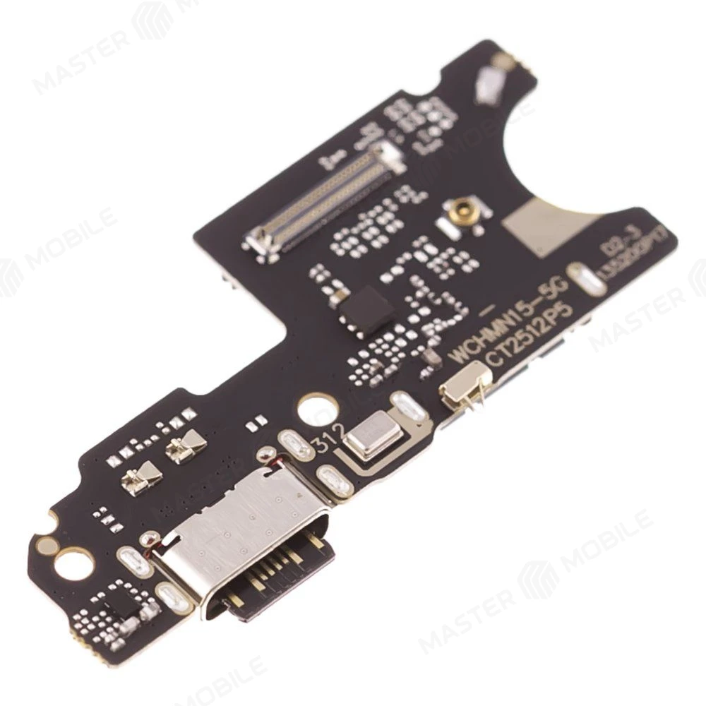 Нижняя плата для Xiaomi Poco M8 5G (25118PC98G) с комп. + разъем зарядки + микрофон фото №3