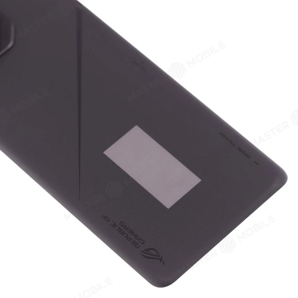 Задняя крышка для Asus ROG Phone 8 Pro (AI2401) (черный) (в сборе со стеклом камеры) (ORIG100) фото №4