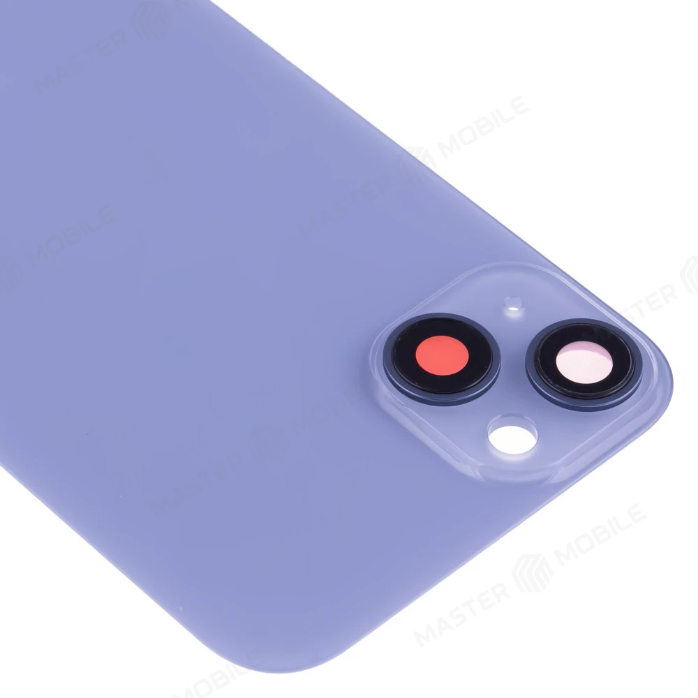 Задняя крышка для Apple iPhone 14 Plus (голубой) (в сборе со стеклом камеры) (Premium) фото №3