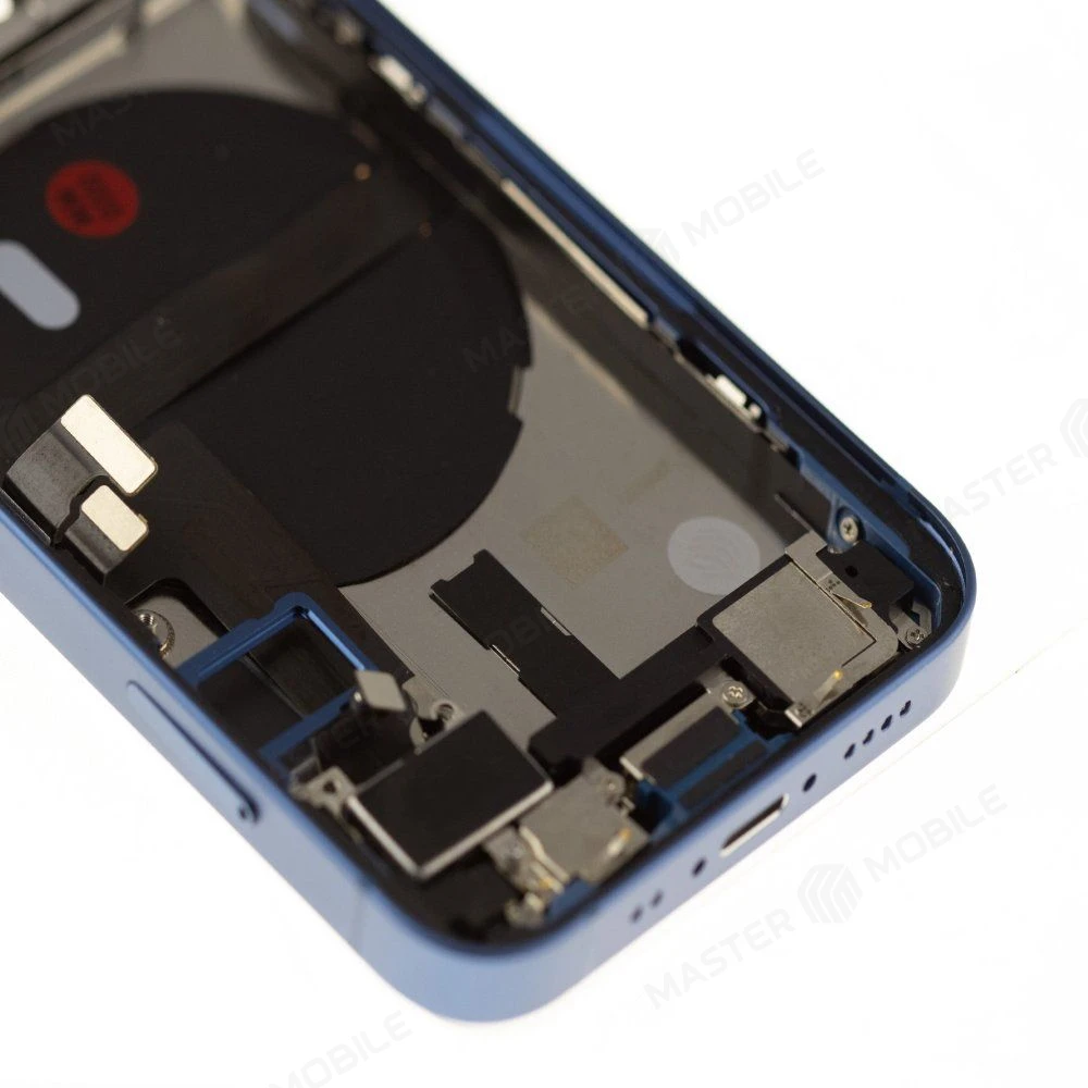 Корпус для Apple iPhone 13 mini (синий) (в сборе) (ORIG100) (Снятый) (возможен дефект ЛКП) фото №4