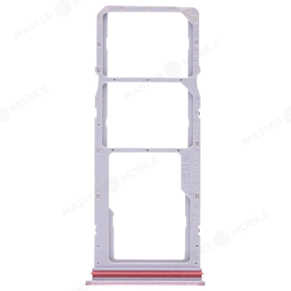 Держатель сим-карты для Realme C75 (RMX3941) (красный) фото №1