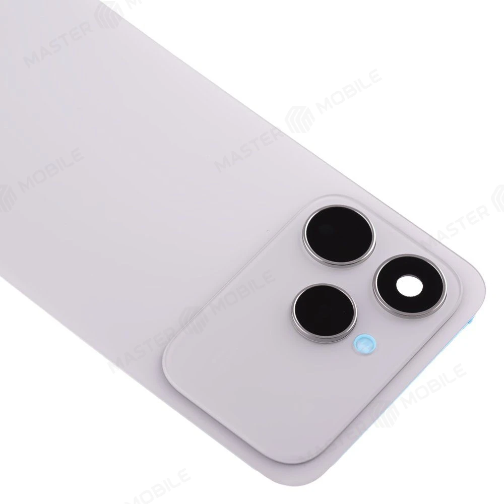 Задняя крышка для Tecno Spark 40 (KM5) (белый) (в сборе со стеклом камеры) фото №3