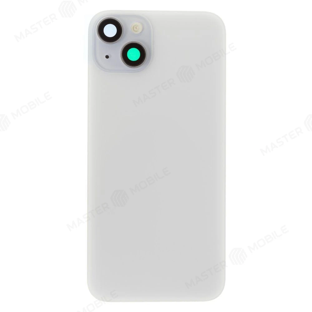 Задняя крышка для Apple iPhone 15 Plus (голубой) (в сборе со стеклом камеры и шлейфом) (Premium)  фото №1