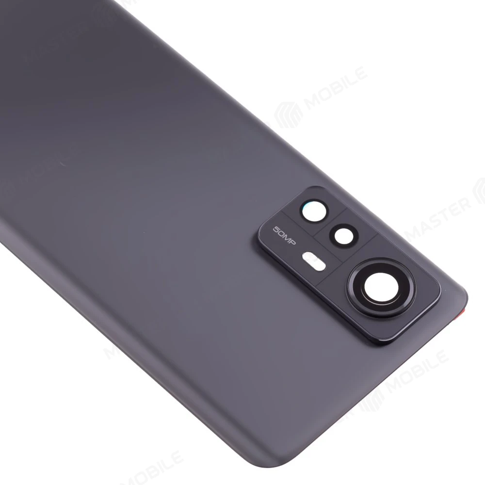 Задняя крышка для Xiaomi 12 (2201123G) / 12X (2112123AG) (серый) (в сборе со стеклом камеры) (ORIG100) фото №3