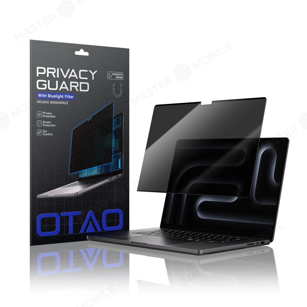 Защитное стекло магнитное OTAO 26° Privacy для Apple Macbook Air 13.3 (2018/2020) (A1932/A2179) (антишпион) 