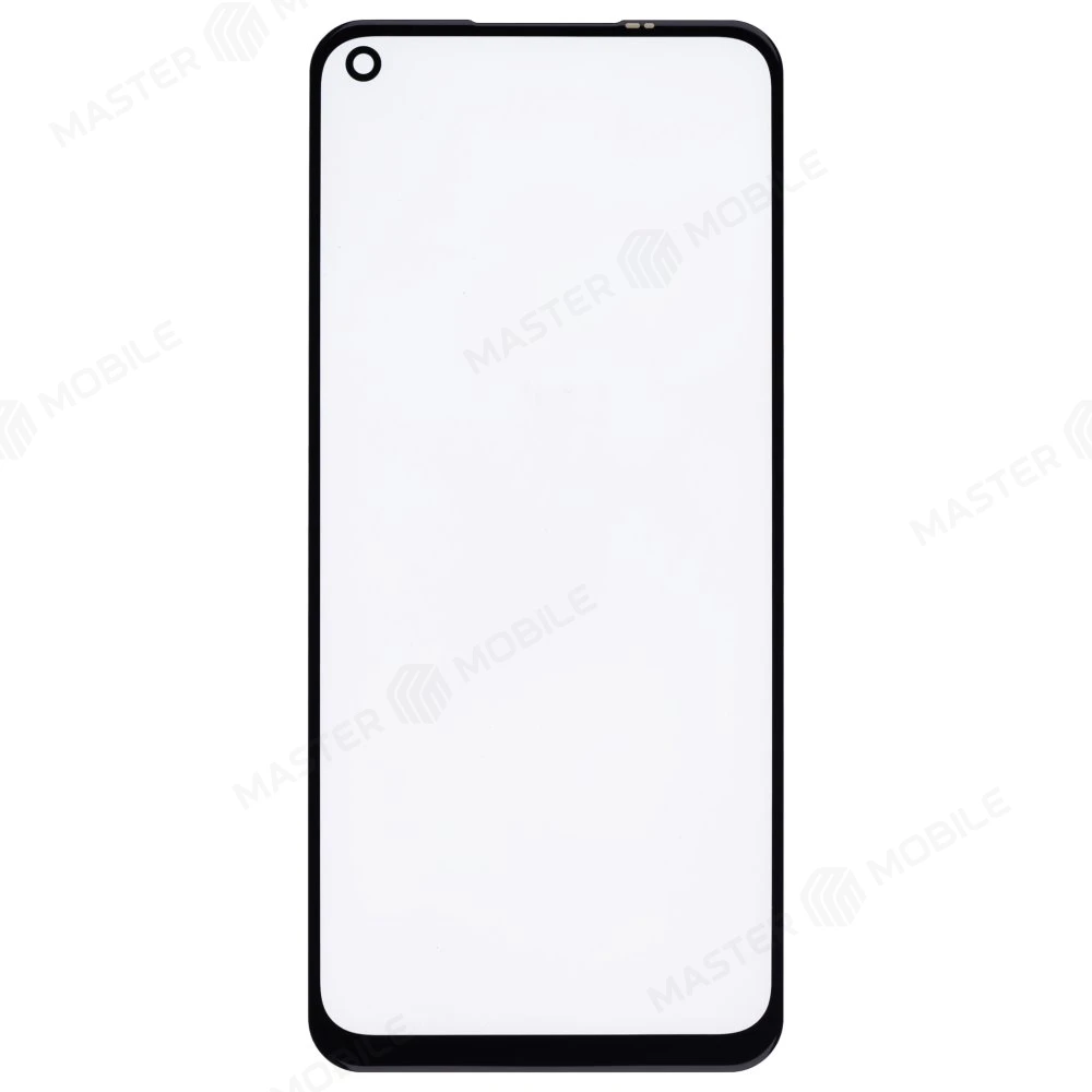 Стекло модуля для Realme 6s (RMX2002) + OCA (черный)  фото №1