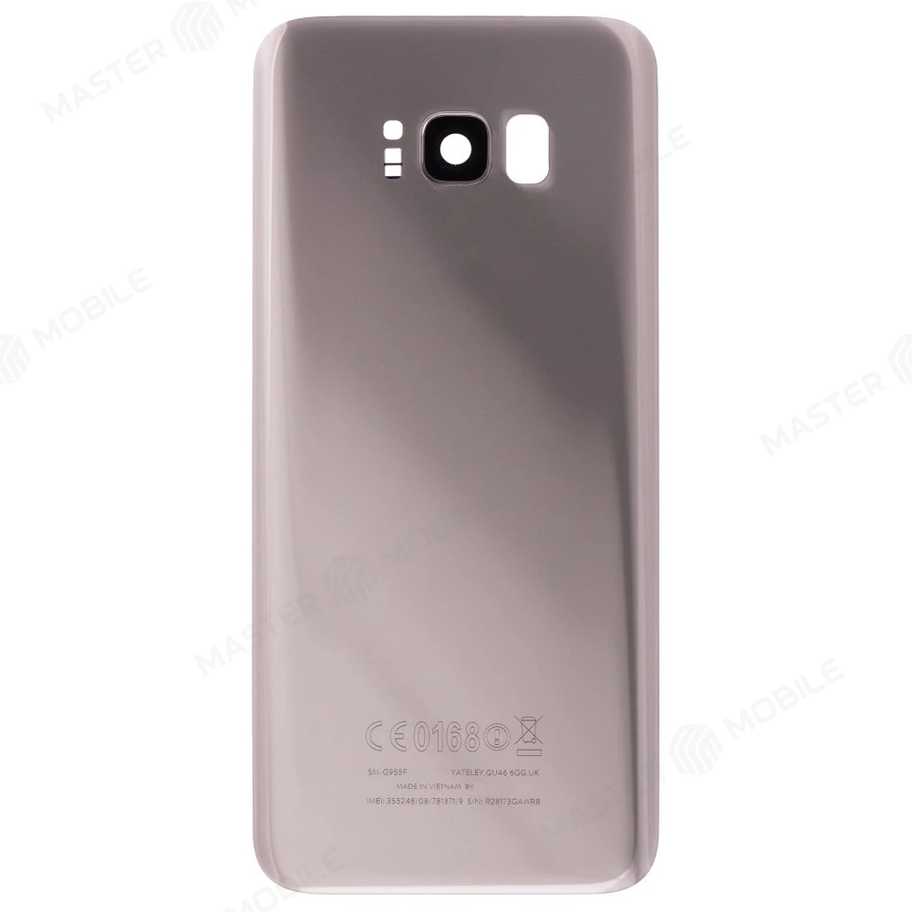 Задняя крышка для Samsung G955 Galaxy S8+ (золотистый) (в сборе со стеклом камеры) фото №1