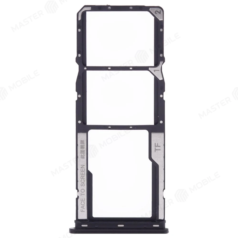Держатель сим-карты для Xiaomi Poco C51 (2302EPCC4I) (черный)