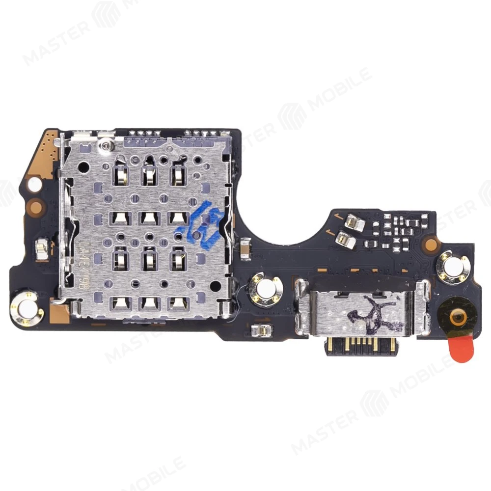 Нижняя плата для Xiaomi Redmi Note 14 Pro 4G (24116RACCG) с комп. + разъем зарядки + микрофон + разъем SIM (ORIG100) фото №2