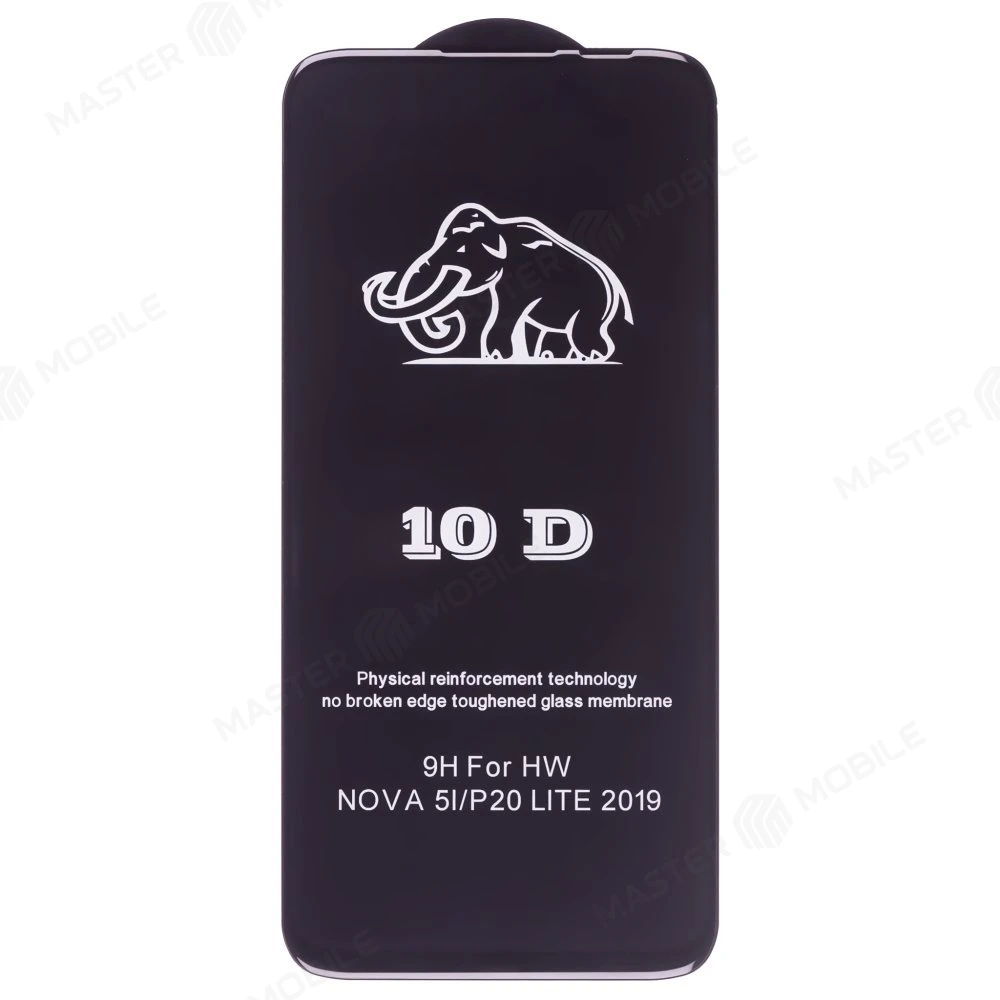 Защитное стекло 3D тех. пак. для Huwei P20 Lite (ANE-LX1) / Nova 3E (ANE-AL00) (черный) 