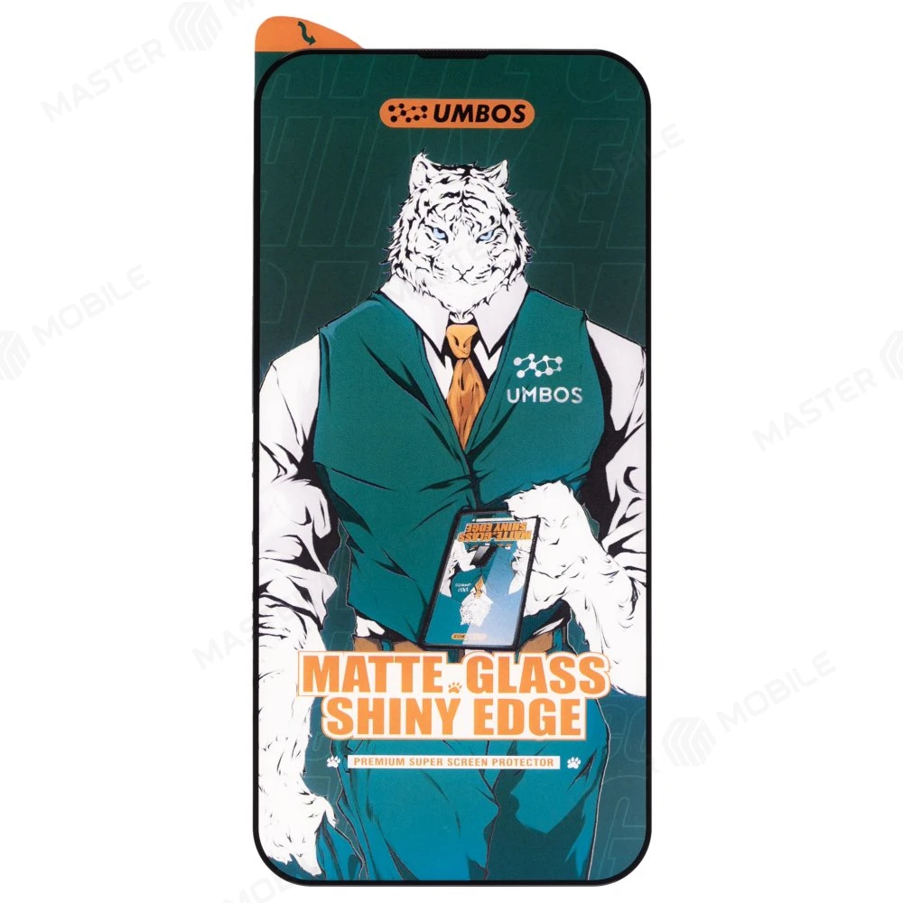 Защитное стекло для Apple iPhone 13 Pro Max / iPhone 14 Plus (матовый) (черный) фото №1