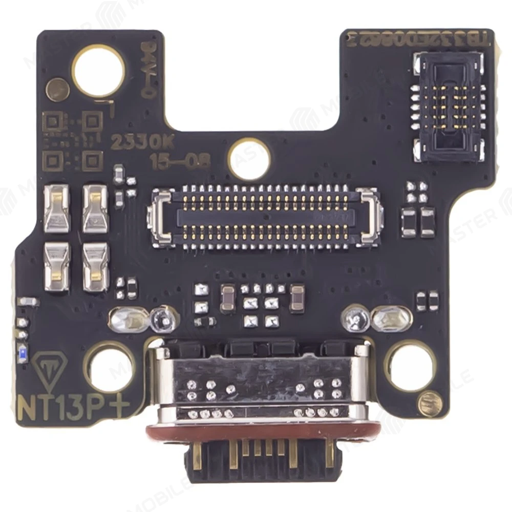 Нижняя плата для Xiaomi Redmi Note 13 Pro+ 5G (23090RA98C) с комп. + разъем зарядки + микрофон (ORIG100) фото №1