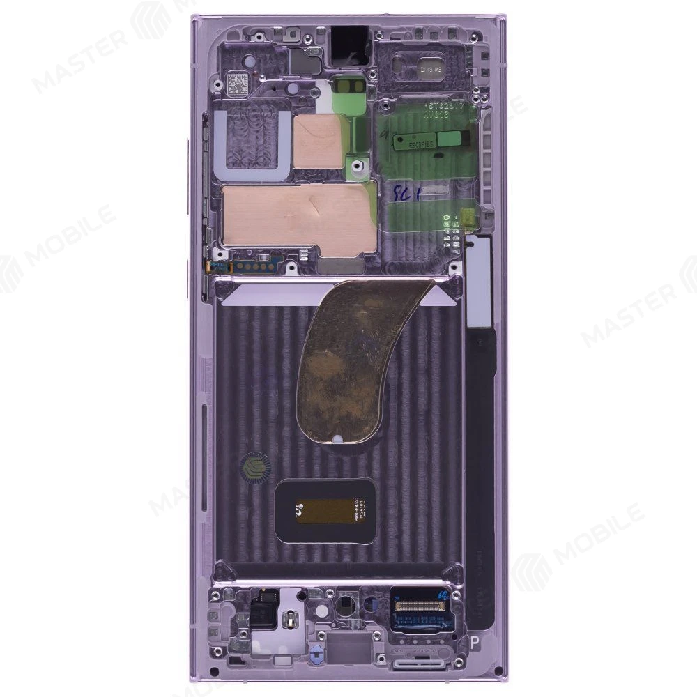 Дисплей для Samsung S918 Galaxy S23 Ultra + тачскрин (розовый) (в рамке) (ORIG100) (SP) фото №2