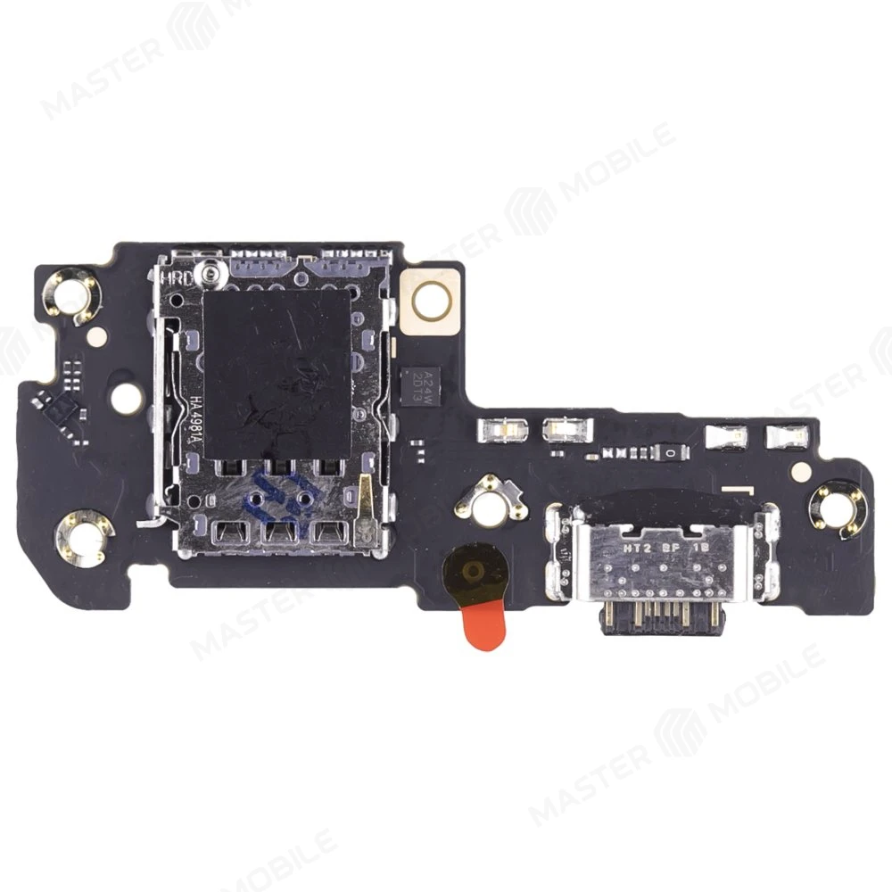 Нижняя плата для Xiaomi Redmi Note 12 Pro 5G (22101316G) / Poco X5 Pro 5G (22101320G) с комп. + разъем зарядки + микрофон + разъем SIM (ORIG100)  фото №2