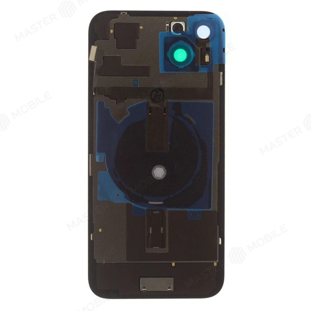 Задняя крышка для Apple iPhone 15 Plus (голубой) (в сборе со стеклом камеры и шлейфом) (Premium)  фото №2