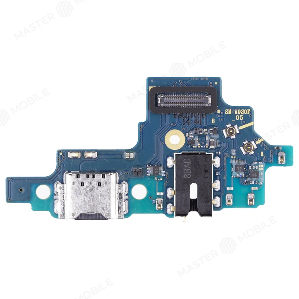 Нижняя плата для Samsung A920 Galaxy A9 (2018) с комп. + разъем зарядки + разъем гарнитуры + микрофон  фото №1
