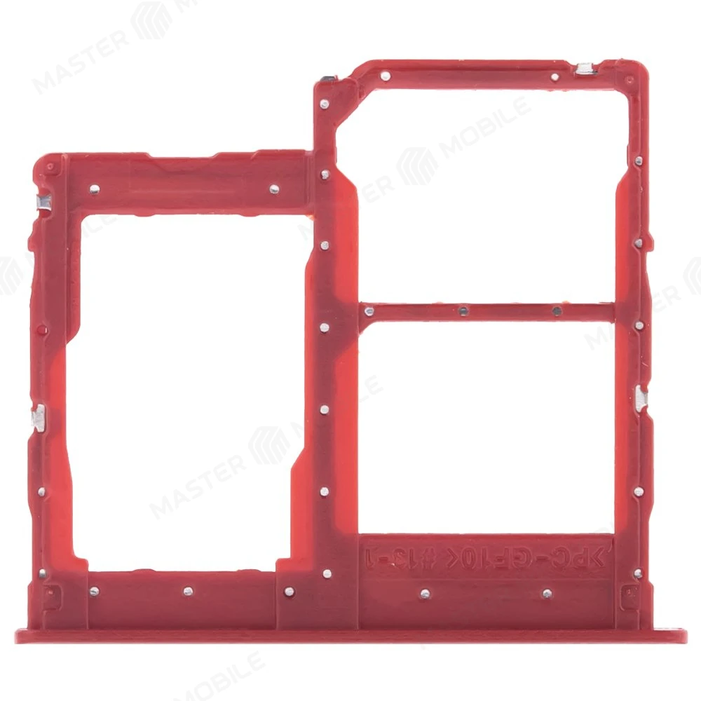 Держатель сим-карты для Samsung A013 Galaxy A01 Core (красный) фото №2