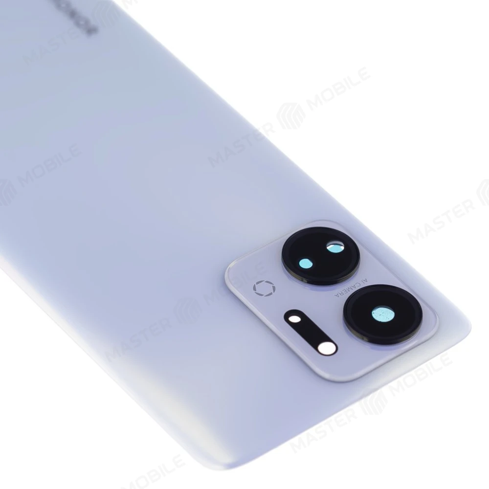 Задняя крышка для Huawei Honor X7a (RKY-LX1) (серебристый) (в сборе со стеклом камеры) фото №3