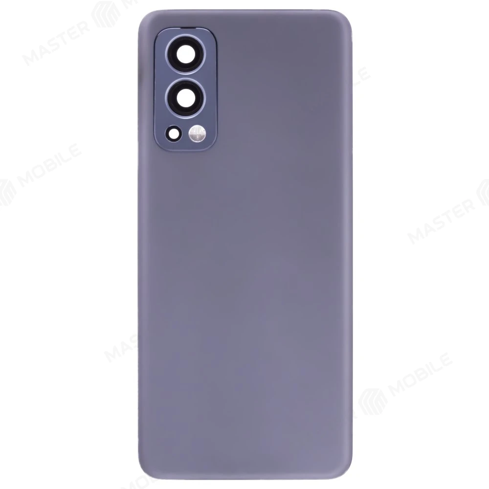 Задняя крышка для OnePlus Nord 2 5G (DN2103) (серый) (в сборе со стеклом камеры) фото №1