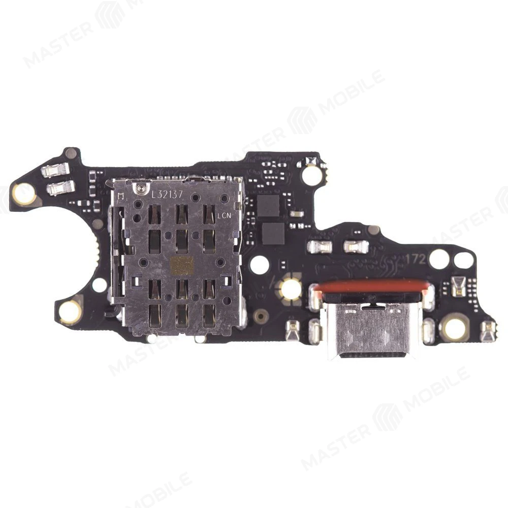 Нижняя плата для Huawei Nova 13 (BLK-AL80) с комп. + разъем зарядки + микрофон + разъем SIM фото №2