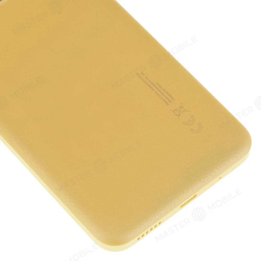 Задняя крышка для Xiaomi Poco M5 (22071219CG) (желтый) фото №4