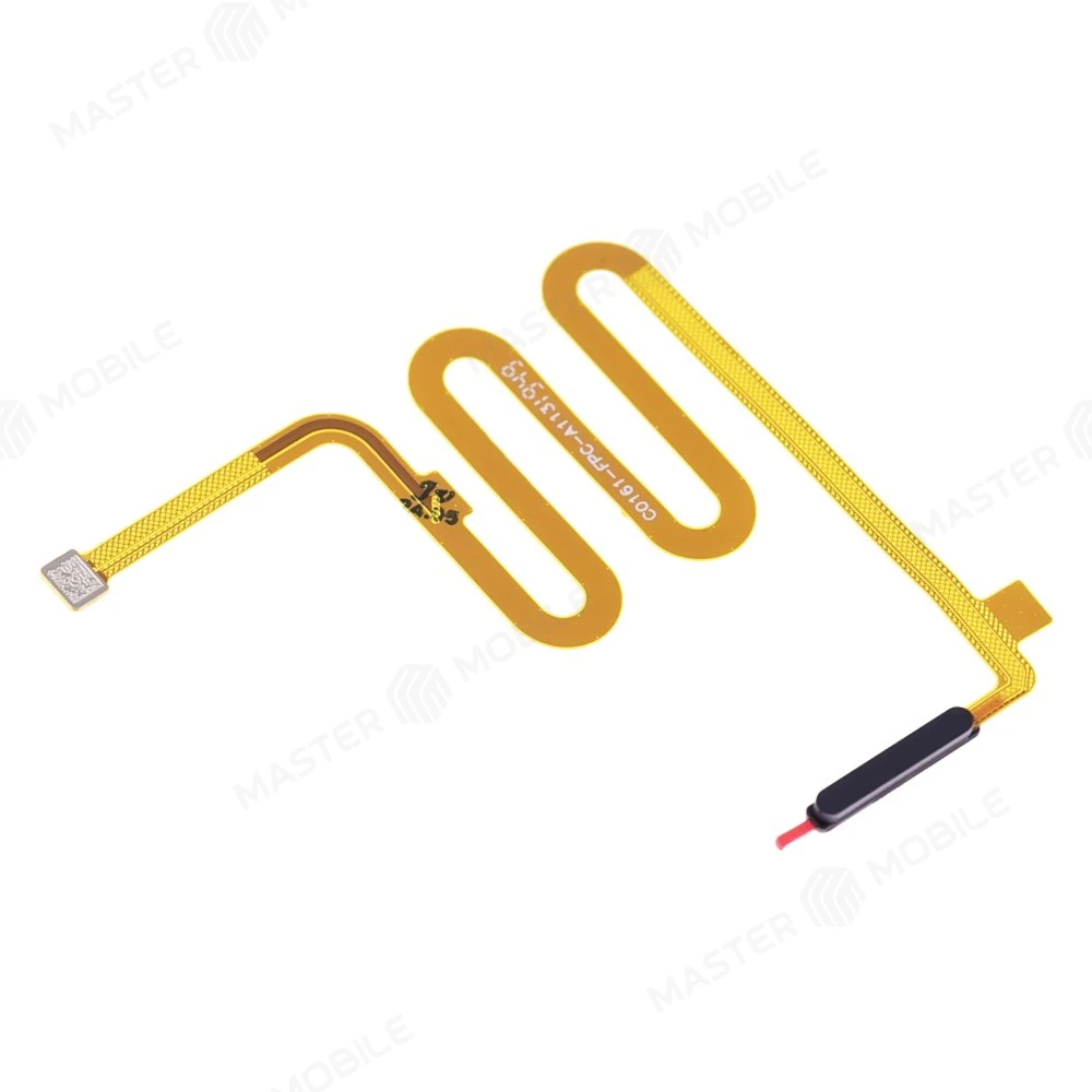 Шлейф для Infinix Note 10 Pro (X695C) с комп. + сканер отпечатка пальца (черный)  фото №3