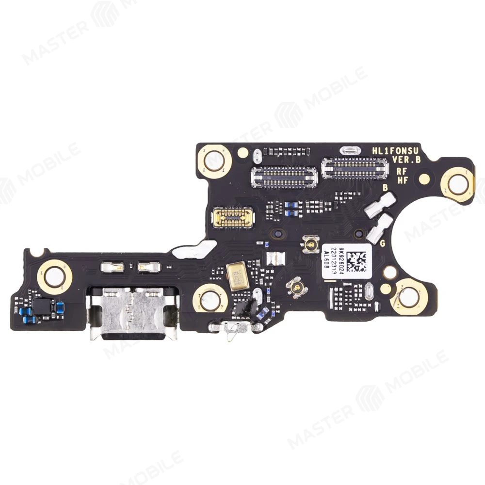 Нижняя плата для Huawei Nova 11 (FOA-LX9) / Nova 12S (FOA-LX9) с комп. + разъем зарядки + микрофон + разъем SIM (ORIG100)  фото №1