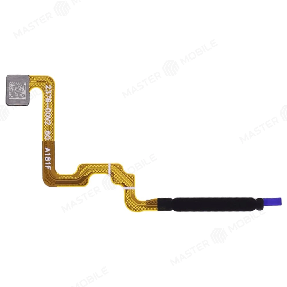 Шлейф для Xiaomi Redmi 12 4G (23053RN02Y) с комп. + сканер отпечатка пальца (черный) фото №1