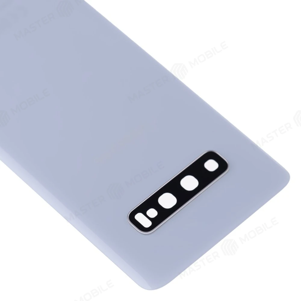 Задняя крышка для Samsung G975 Galaxy S10+ (белый) (в сборе со стеклом камеры) фото №3