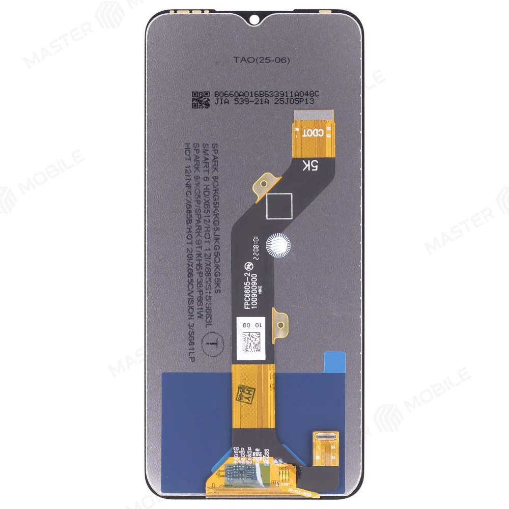 Дисплей для Tecno Spark 8C (KG5N) / Itel Vision 3 (S661LPN) + тачскрин (черный) (ORIG) фото №2