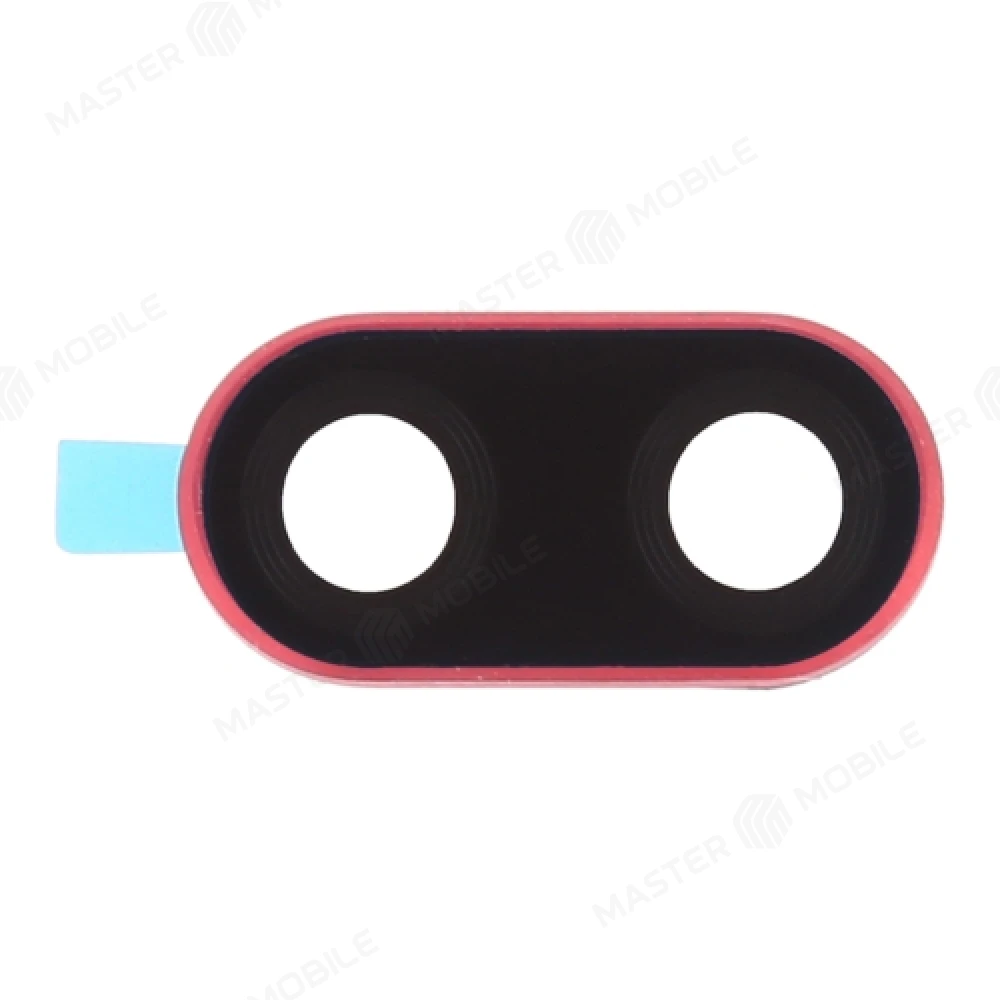 Стекло задней камеры для Huawei Nova 3 (PAR-LX1) (в рамке) (красный) 