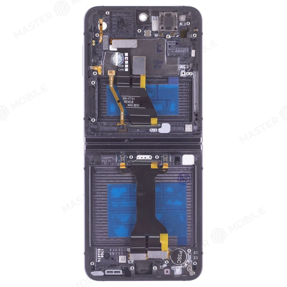 Дисплей для Samsung F731 Galaxy Z Flip 5 + тачскрин (внутренний) (черный) (в рамке) (In-Cell) (не сгибается) фото №2