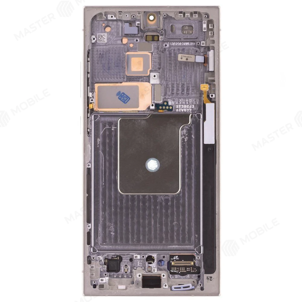 Дисплей для Samsung S928 Galaxy S24 Ultra + тачскрин (золотистый) (в рамке) (ORIG100) (возможен дефект ЛКП) фото №2