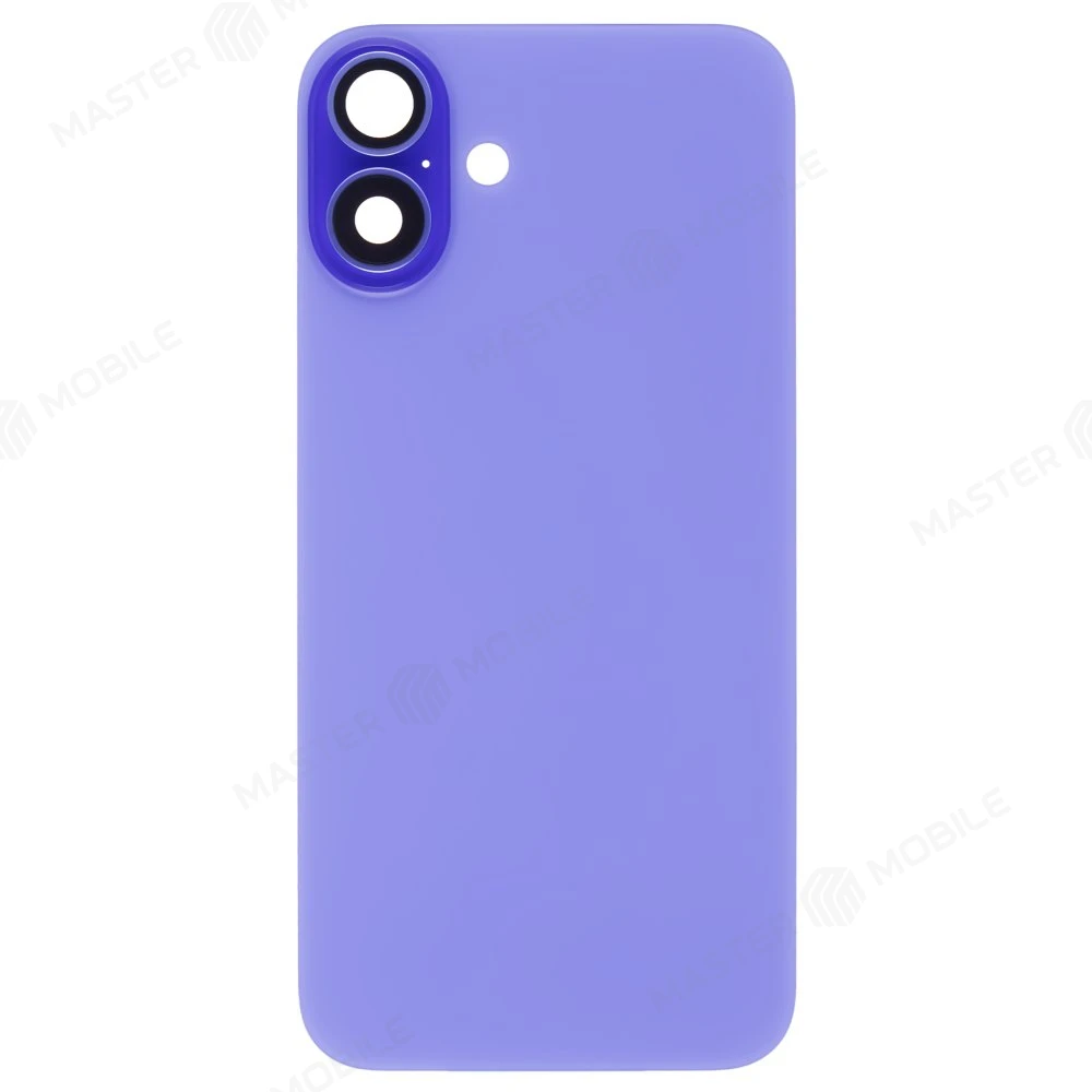 Задняя крышка для Apple iPhone 16 Plus (синий) (в сборе со стеклом камеры) (Premium)