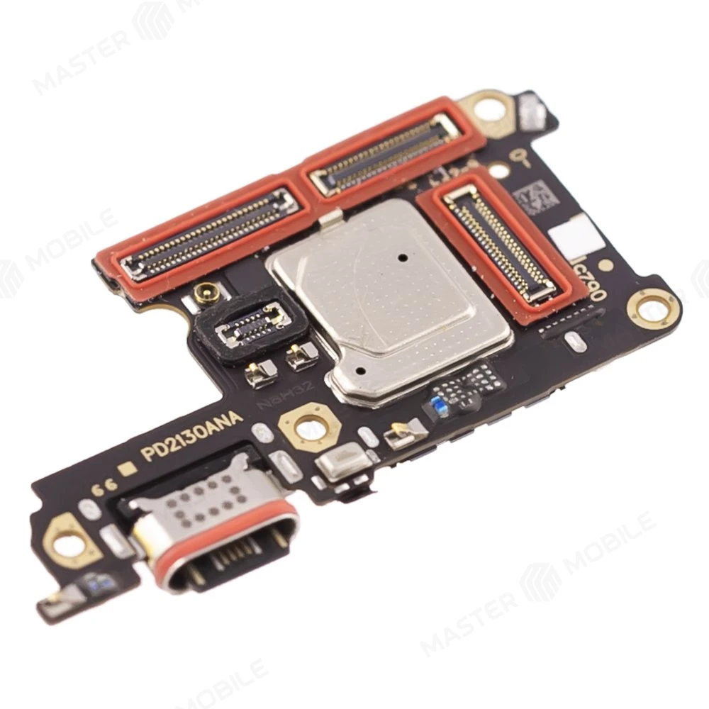 Нижняя плата для Vivo V23e (V2116) с комп. + разъем зарядки + микрофон + разъем SIM (ORIG100)  фото №3