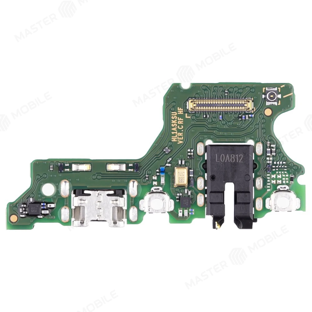 Нижняя плата для Huawei Honor 9C (AKA-L29) с комп. + разъем зарядки + разъем гарнитуры + микрофон (ORIG100)  фото №1