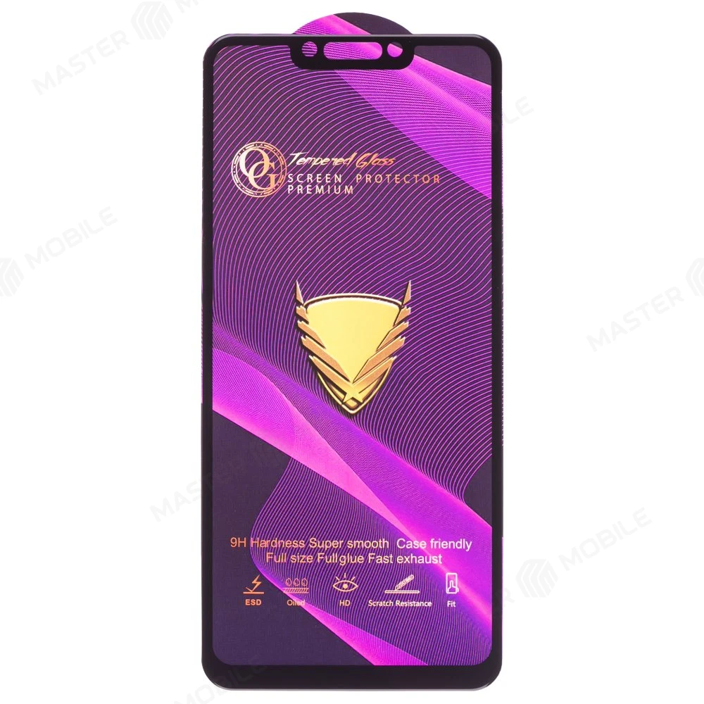 Защитное стекло OG Glass (3 в 1) для Huawei Mate 20 Lite (SNE-LX1) / Nova 3 (PAR-LX1) / Nova 3i (INE-LX1) (черный) фото №1