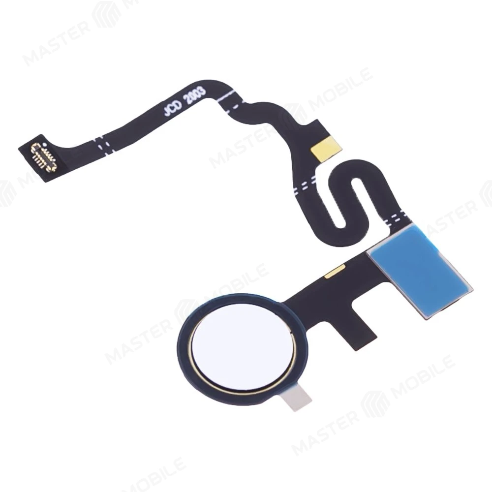 Шлейф для Google Pixel 4A (G025J/GA02099/G025N) с комп. + сканер отпечатка пальца (белый) фото №3