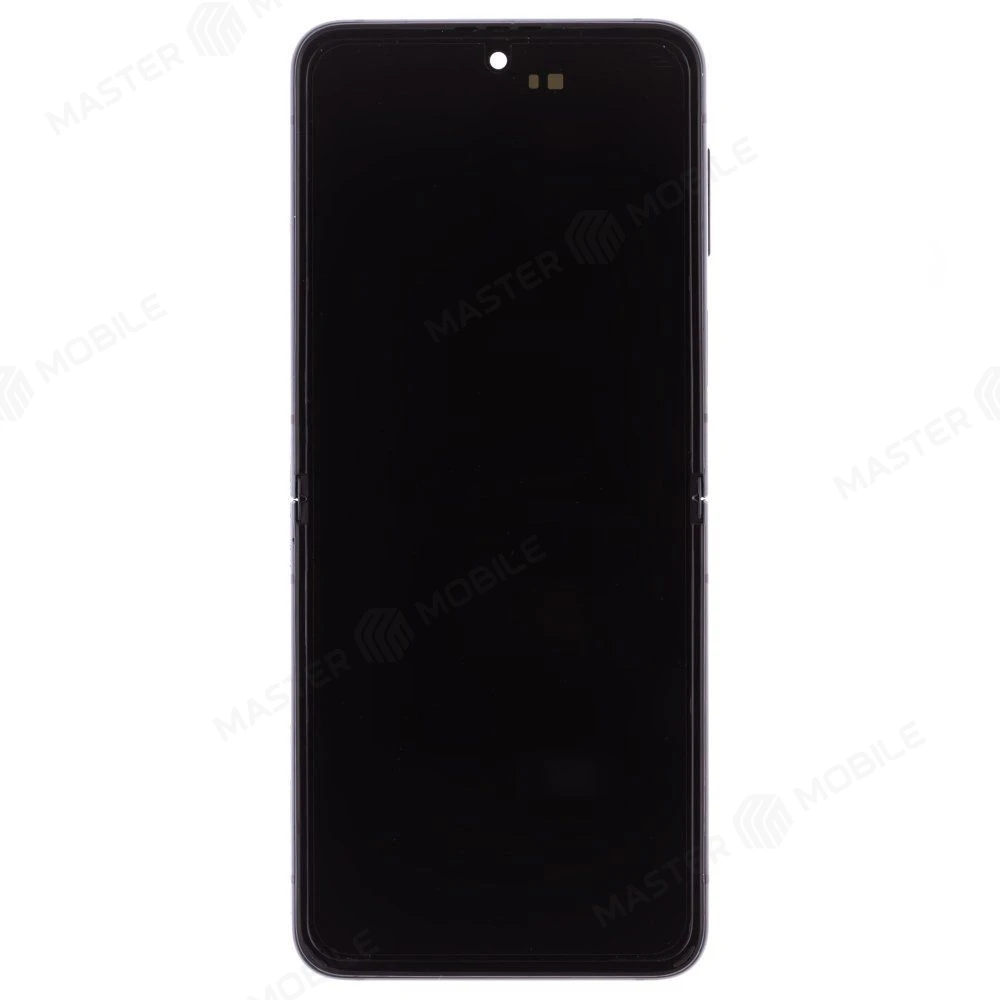 Дисплей для Samsung F711 Galaxy Z Flip 3 + тачскрин (внутренний) (зеленый) (в рамке) (ORIG100) (возможен дефект ЛКП) фото №1