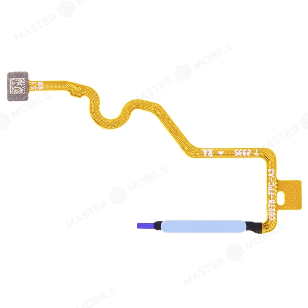 Шлейф для Infinix Note 30 4G (X6833B/X6731B) с комп. + сканер отпечатка пальца (голубой) фото №1