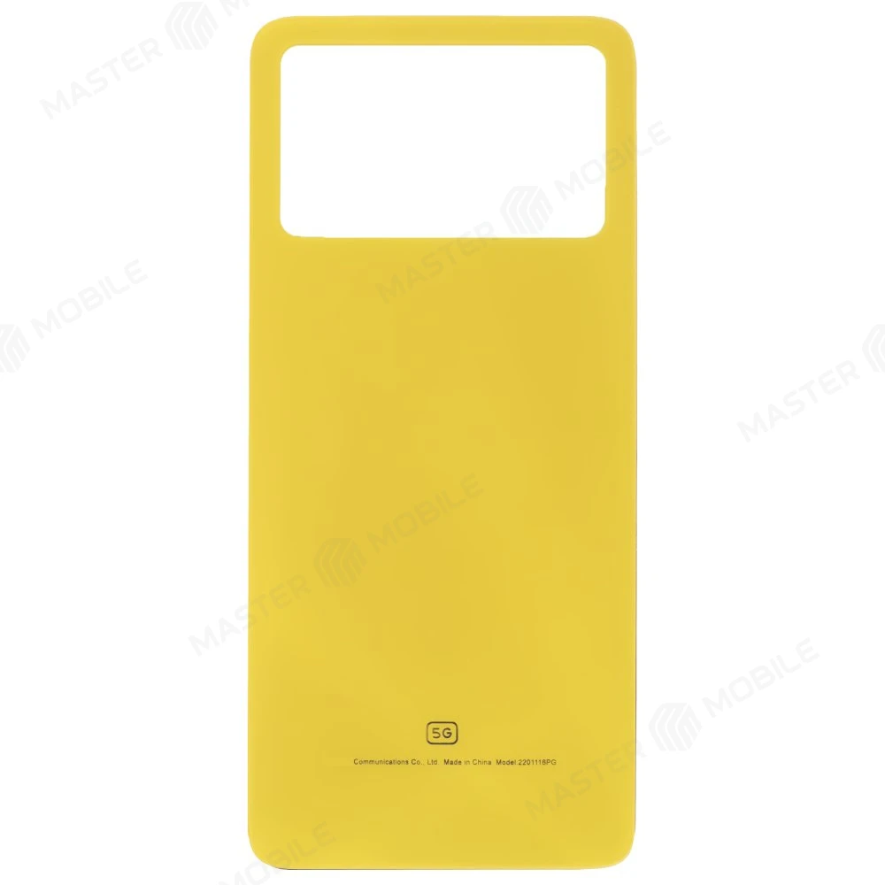 Задняя крышка для Xiaomi Poco X4 Pro 5G (2201116PG) (желтый) фото №1